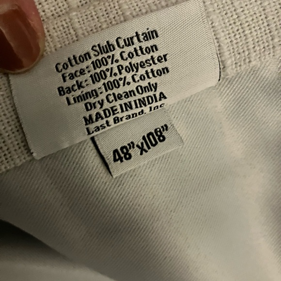 Quince “Natural” Cotton Slub Curtain - Picture 5 of 9